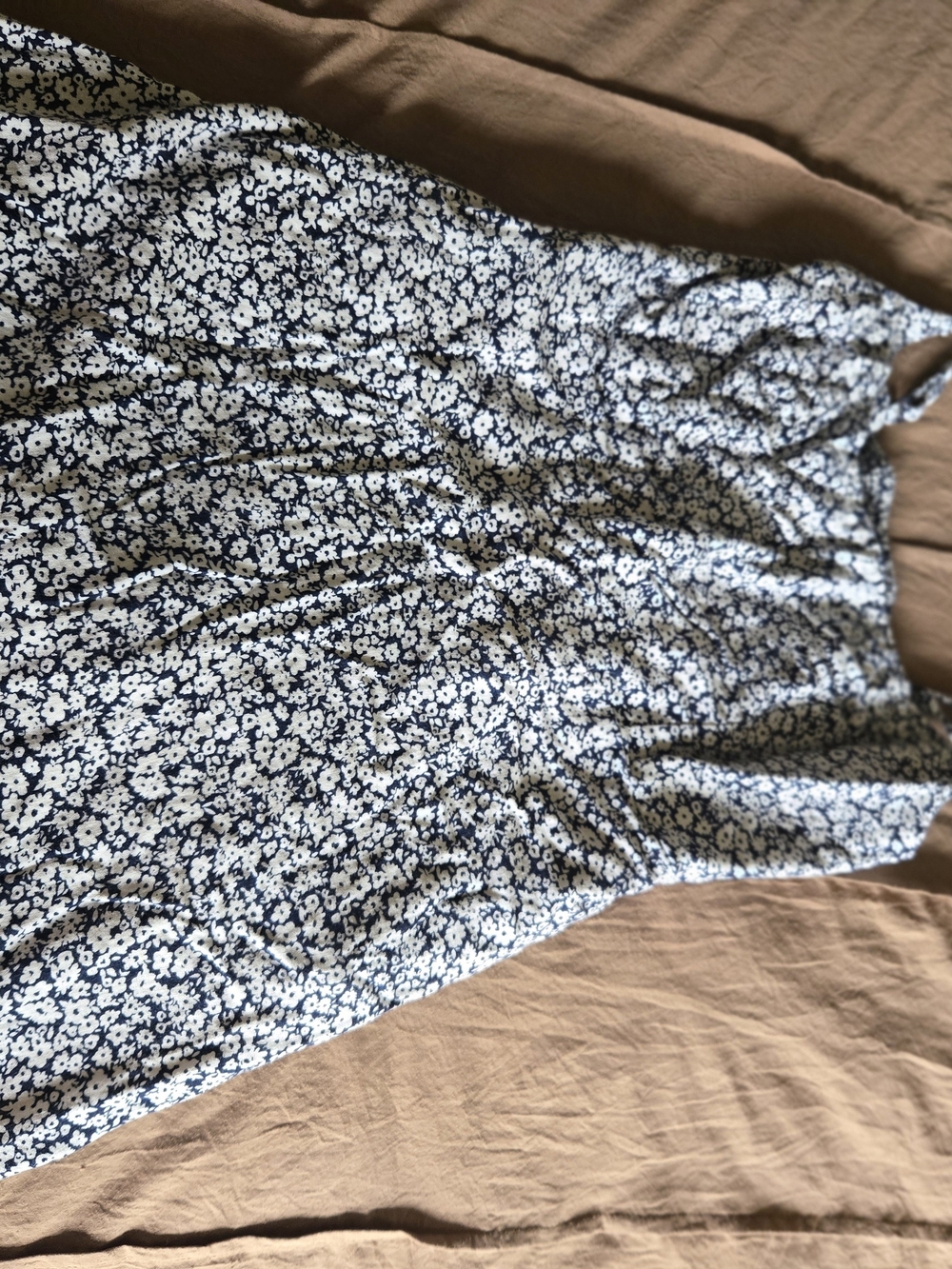 Old Navy Navy and White Floral Sundress